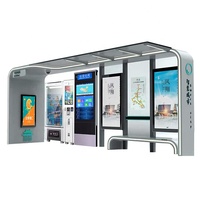 Abri de bus intelligent en gros avec écran LCD numérique, personnalisable OEM, directement du fabricant chinois pour les projets de transport urbain