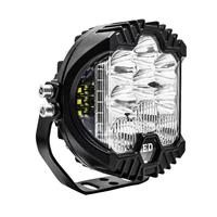 5 pouces 6000K lumière blanche trois côtés illuminés 9 - 30V barre lumineuse LED pour camions/voitures SUV/motos avec DRL Angel Eye RGB