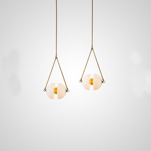 Hfshanks Modern Pendant <b>Light</b> Glass Shade Led Adjustable Height For Living Room Bedroom Coffee Shop Home Decor - Product Image 4
