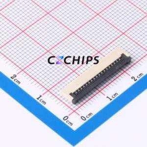 FPC-1.0FX-18PWCR-H20 FFC/FPC Connector SMD,P=1mm,Horizontal Mount Connector Flip Cover Type Bottom Contact 18P 1mm - Product Image 1