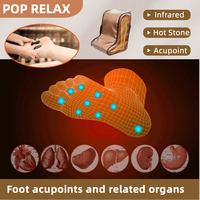 Chauffe-pieds électrique avec fonction de massage, boîte de sauna à vapeur sèche, bottes chauffantes, tapis thermique en tourmaline pour la maison, le bureau et les soins hivernaux