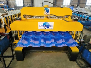 Machine de fabrication de tuiles émaillées rétro européennes <span class=keywords><strong>en</strong></span> promotion, machine de formage à froid de tuiles métalliques <span class=keywords><strong>imitation</strong></span> bambou à vendre - Product Image 6