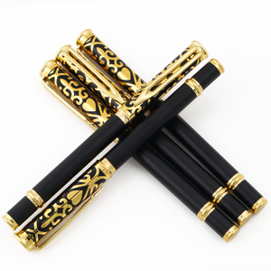 Stylo à bille de luxe en métal de haute qualité, cadeau d'affaires, or, avec logo personnalisé - Product Image 3