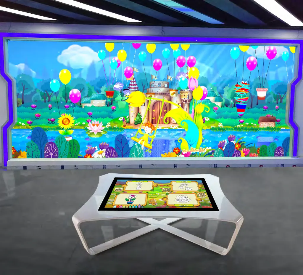 Game Proyeksi Pameran Proyektor Holografik 3d Pemetaan Game Dinding Proyektor Interaktif untuk Anak-anak