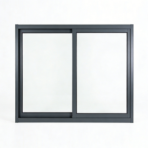 Fenêtre coulissante moderne en aluminium et verre, résistante aux vents forts, imperméable, anti-pluie, anti-UV et isolante thermiquement - Product Image 1