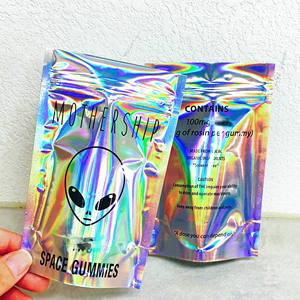 Logotipo personalizado Vazio 8th Plug Holograma Cali Pacotes Stand up Pouch 3.5g Mylar Sacos para Flores - Product Image 6