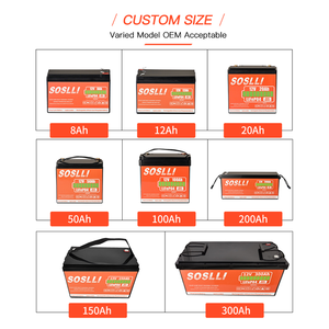 <strong>Deep</strong> <strong>Cycle</strong> Lithium <strong>Battery</strong> Pack 12V 50AH 100AH 200AH LiFePO4 <strong>Battery</strong> For Solar Energy Storage - Product Image 2