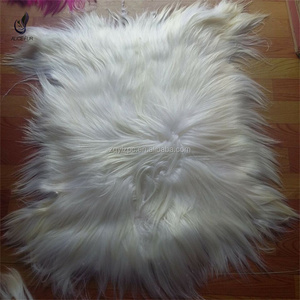 Alfombra de Piel de <span class=keywords><strong>Cabra</strong></span>, Suave, de Pelo Largo de <span class=keywords><strong>Angora</strong></span>, Linda Piel de <span class=keywords><strong>Cabra</strong></span> para Amantes de las Mascotas, para Silla de Acento - Product Image 6