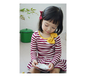 Vestido Corto al por Mayor, el Último Modelo de Vestido Casual de Manga Larga para Niñas, Vestido Rojo de Proveedor Chino - Product Image 2