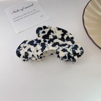 QianJin coloré bleu nuage pince à cheveux en forme de point logo personnalisé acétate de haute qualité créatif mignon griffes de cheveux en gros