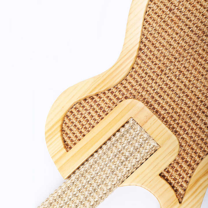 Wholesale Cat Scratching Post Wall Mounted Cat Interactive Toys Sisal Rope Guitar Cat Scratch Pad Toy