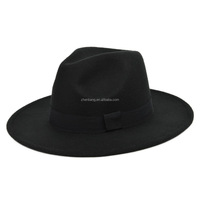 Chapeaux fédora pour hommes et femmes, large bord, en feutre, Panama, décontracté, Jazz, soleil, collection