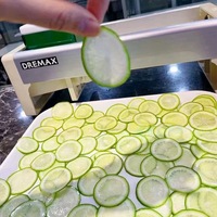 Trancheuse manuelle de fruits et légumes S19D, machine à trancher les citrons et oranges à épaisseur réglable pour restaurant de bubble tea