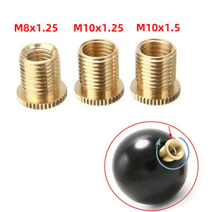 Car Gear <b>Knob</b> <b>Copper</b> Adapter Nut M10x1.25 M10x1.5 M8x1.25 Rustproof 3pcs - Product Image 5