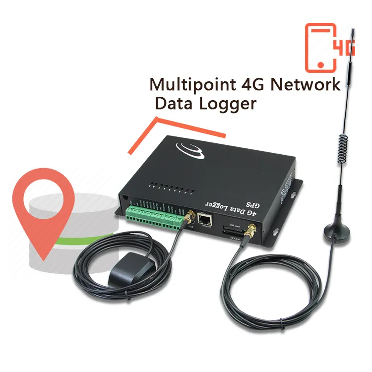 4G Ethernet data logger sistema di localizzazione GPS camera di refrigerazione analogico Pulse Channel 4G Ethernet GPS Data Collector