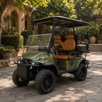 Voiturette de golf électrique pour salle d'escalade, 2, 4 ou 6 places, moteur AC 48V 5KW, batterie au lithium, pour équipe d'escalade, système de conduite silencieux