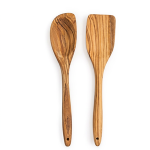 1 Piece SOFIYA CRAFT Natural Wood Kitchen Utensil <b>Set</b> Cooking Spoon and <b>Spatula</b> Dishwasher Safe - Product Image 1