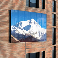 Écran vidéo LED transparent P3.9-7.8, mur vidéo LED transparent, écran de fenêtre en verre LED transparent avec installation suspendue pour utilisation multimédia