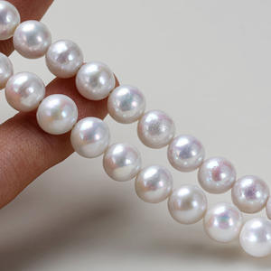 Collar de Perlas de Agua Dulce Naturales Blancas Australianas de 8-9 mm, Suministro Directo del Fabricante, para Mamá - Product Image 2