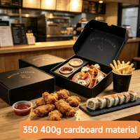 Boîte à brunch et déjeuner anti-graisse, vente chaude, emballage alimentaire à emporter, conteneur multi-aliments, directement de l'usine