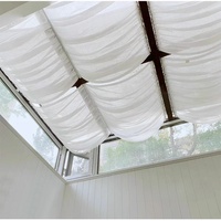 Rideaux de plafond en mousseline personnalisés, design vague, pour décoration de mariage