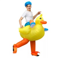 Costumes gonflables d'Halloween pour adultes, lapin sauteur, grand oiseau, petit canard jaune, pour spectacles amusants, approvisionnement transfrontalier