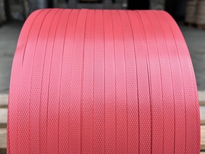 Sangle d'emballage en polypropylène recyclé PP YUANCHI de 9 mm de qualité supérieure, surface gaufrée, 10 kg/rouleau, pour l'emballage entièrement automatique - Product Image 4