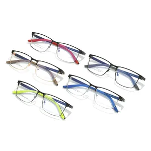 FANXUN 9107 Wholesale Explosion Of Colorful Non-slip Mirror Leg Ultra Light Sports Student Glasses With Myopia Glasses