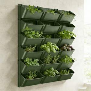 Meilleures ventes - <span class=keywords><strong>Grand</strong></span> pot de jardin en plastique, écologique, suspendu au mur, empilable verticalement, pour l'intérieur - Product Image 1