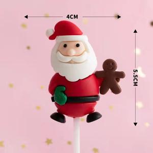 ของตกแต่งหน้าเค้กรูปหญ้าสามมิติรูปดาวห้าแฉกสำหรับตกแต่งยอด<span class=keywords><strong>เค้ก</strong></span>คริสต์มาส - Product Image 3