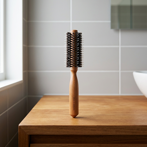 <b>Wooden</b> Diagonal Roller <b>Hair</b> <b>Brush</b> - Product Image 2