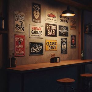 Letrero Vintage de Metal con Acabado Desgastado y Aspecto Envejecido, Personalizado y Económico, para Decoración de Cocina Estilo Rústico - Product Image 1