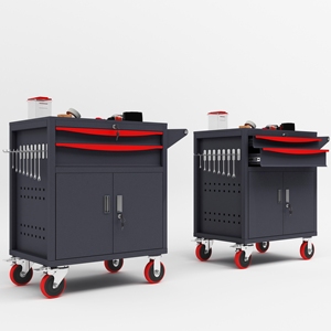 Carro de herramientas de ACERO INTELIGENTE (<span class=keywords><strong>2</strong></span>/2D/3D) 1/<span class=keywords><strong>2</strong></span>/3 cajones <span class=keywords><strong>elegidos</strong></span> puerta interior una estantería para más almacenamiento de herramientas - Product Image 5