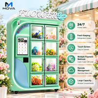 Mesin Penjual Bunga Segar Berpendingin dengan Loker Buket Pintar dan Layar Sentuh