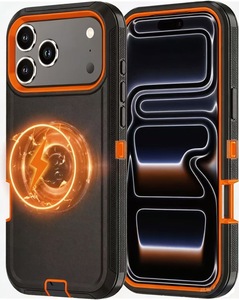 Funda Magnética de Lujo para <span class=keywords><strong>iPhone</strong></span> 17 <span class=keywords><strong>13</strong></span> 14 15 16 17 18 Pro Max Air Plus, Resistente a Impactos, con Carga Inalámbrica, Protección Reforzada - Product Image 5