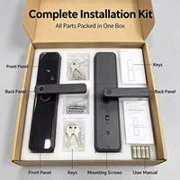 Cerradura Inteligente para Puerta con Huella Dactilar LangYeao, Biométrica, 5 en 1, Entrada sin Llave, Control Remoto por Aplicación, Contraseña Temporal, Wi-Fi/Zigbee/Matter