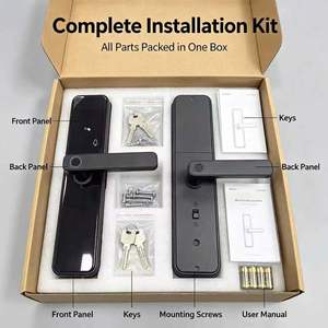 Serrure de porte intelligente LangYeao à empreinte digitale, biométrique semi-conducteur 5-en-1, entrée sans clé, contrôle à distance par APP, mot de passe temporaire, <span class=keywords><strong>Wi</strong></span>-<span class=keywords><strong>Fi</strong></span>/Zigbee/Matter - Product Image 5