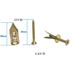אבץ מצופה פטיש כונן בורג <span class=keywords><strong>gypsum</strong></span> לוח תקרת עוגן בורג תיקון מטרי 12 מ "מ 6 מ" מ - Product Image 2