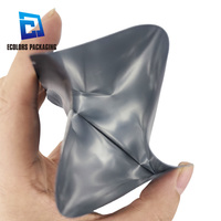 Sachets de café en aluminium mat noir scellés sur 3 côtés, personnalisables en usine, 5g 10g, petits emballages en plastique