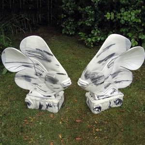 Escultura de Pez de Mármol Tallada a Mano para Jardín Exterior, Tallado Elegante para Parque, en Venta - Product Image 5