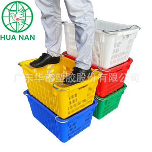 Vegetable Transport <b>Crate</b> 620x420x300mm Stackable HDPE Rectangular Turnover <b>Box</b> For Fruit And Vegetable Logistics Distribution - Product Image 4
