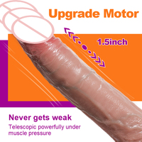 Dildo réaliste de 9,64 pouces avec 10 niveaux de vibration et 7 réglages rétractables, jouet sexuel unisexe pour couples, jouet sexuel pour femmes