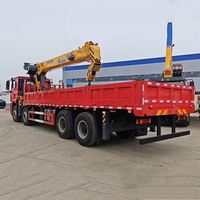 Camion-grue SHACMAN 8x4 Xugong 16T avec flèche à 5 sections de 23,1 m de hauteur de levage, haute efficacité, pour usage urbain/rural, moteur, boîte de vitesses, pompe