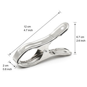 Pinzas para ropa <span class=keywords><strong>de</strong></span> playa <span class=keywords><strong>de</strong></span> acero inoxidable <span class=keywords><strong>de</strong></span> alta resistencia, pinzas para ropa, pinzas para ropa, 12CM - Product Image 2