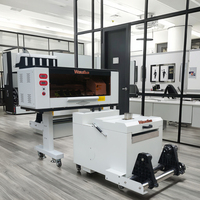 Supplier Asli Printer Mini A3 Baru Murah 2head XP600 Printer DTF Mesin Cetak Pakaian Dtg dengan Shaker Dtf