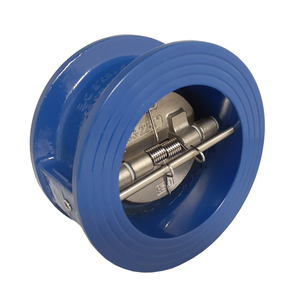 Dual <b>Plate</b> <b>Cast</b> <b>Iron</b> High Temperature Water Check Type with PTFE/EPDM Sealing Manual OEM 4 Inch C-Way - Product Image 1