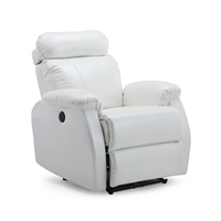 Fauteuil inclinable électrique en cuir PU avec télécommande, canapé inclinable électrique pour salon, siège individuel