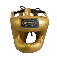 Protège-visage en cuir pleine fleur robuste et durable, personnalisé en usine, pour la boxe, le MMA, le Muay Thai et le sparring