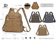 Women's Floral <b>Backpack</b> <b>Canvas</b> Medium Capacity Zipper Closure Daily Use All Seasons - Product Image 1