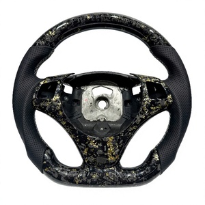 Volante de Fibra de Carbono Forjado en Oro Personalizado para <span class=keywords><strong>BMW</strong></span> Serie 3 E90 E92 330i <span class=keywords><strong>330d</strong></span> Coupé 335i Coupé 318i 2003-2012, Interior de Auto - Product Image 1
